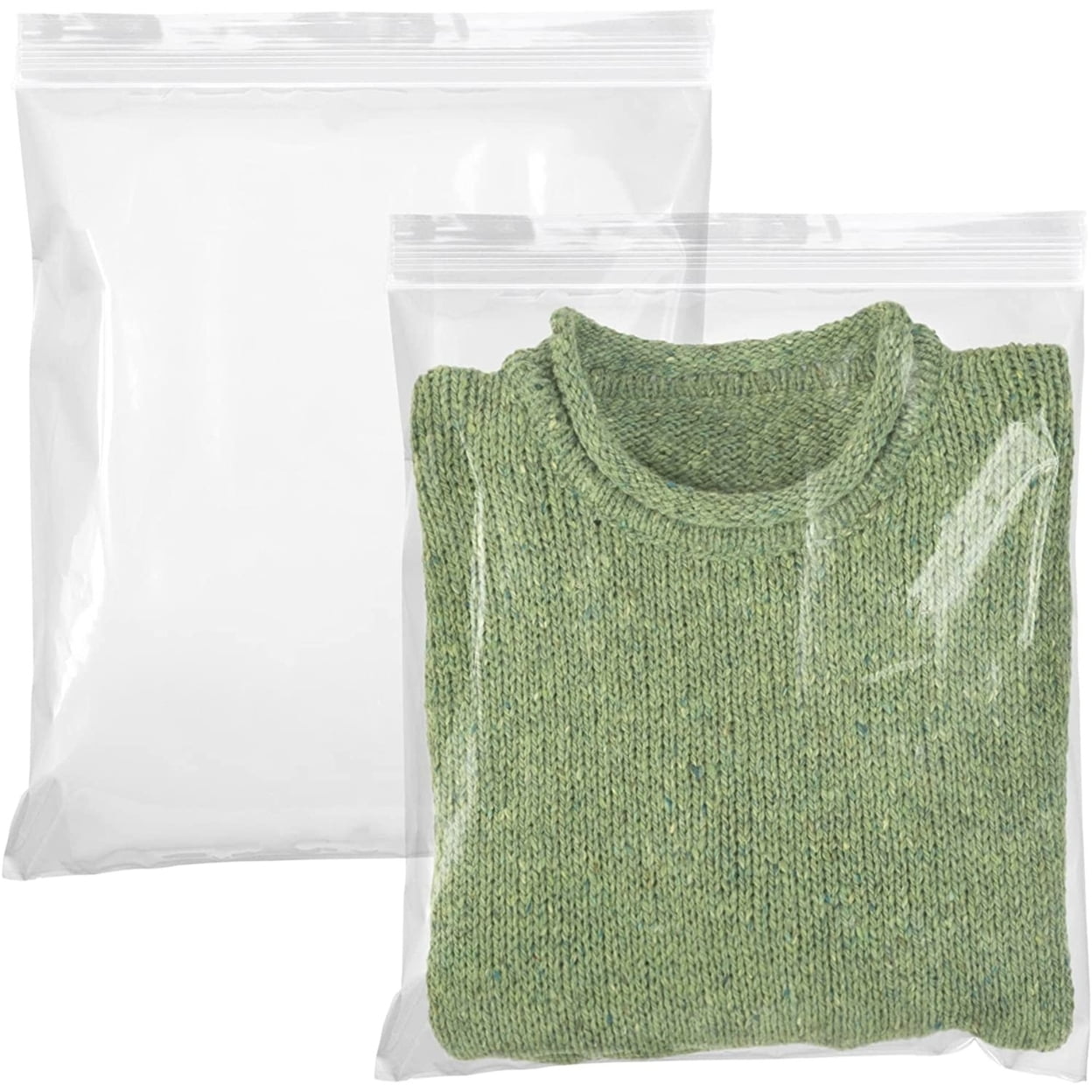 SJN682253 - $36.30 - Double Zipper Bags, Plastic, 1.75 mil, 2gal, Clear  w/Write-On Panel, 100/Carton