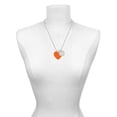 thumbnail image 2 of Delight Jewelry Acrylic 1" Orange Heart She is Clothed in Stength and Dignity Charm Necklace, 20"+3", 2 of 4