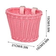 thumbnail image 3 of A Wicker Style Bike Basket For Kids, Snack Storage For Balance Bike Stroller, Children'S Tricycle Accessory, 3 of 6