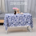 thumbnail image 4 of hotules Housse de Table en Coton et Lin, Style Vintage, 140 x 180 cm, Douce et Résistante aux Taches, Adaptée pour une Utilisation Intérieure et Extérieure, 4 of 8