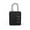 Black, variant on Mini Travel Combination Lock Dormitory Cabinet  Lock Password Lock Luggage Padlock Backpack Zipper Lock GREY