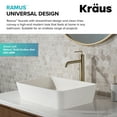 thumbnail image 3 of Ramus™ Single Handle Vessel Bathroom Sink Faucet with Pop-Up Drain in Brushed Gold, 3 of 10