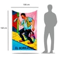 thumbnail image 5 of Cobija Manta Frazada Juana Gallo Diseño de Tarjeta de Lotería 'El borracho' Ultra Suave y Ligera, 5 of 5