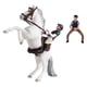 thumbnail image 4 of Figura de caballo modelo caballo con silla de montar, estatua de vida silvestre realista pequeña de PVC, juguete educativo para niños y niñas mayores Estilo F, 4 of 8