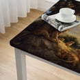 thumbnail image 5 of Awypu Lion Square Tablecloth for Outdoor Picnic Camping and Indoor Kitchen Dining Party 36*36, 5 of 8