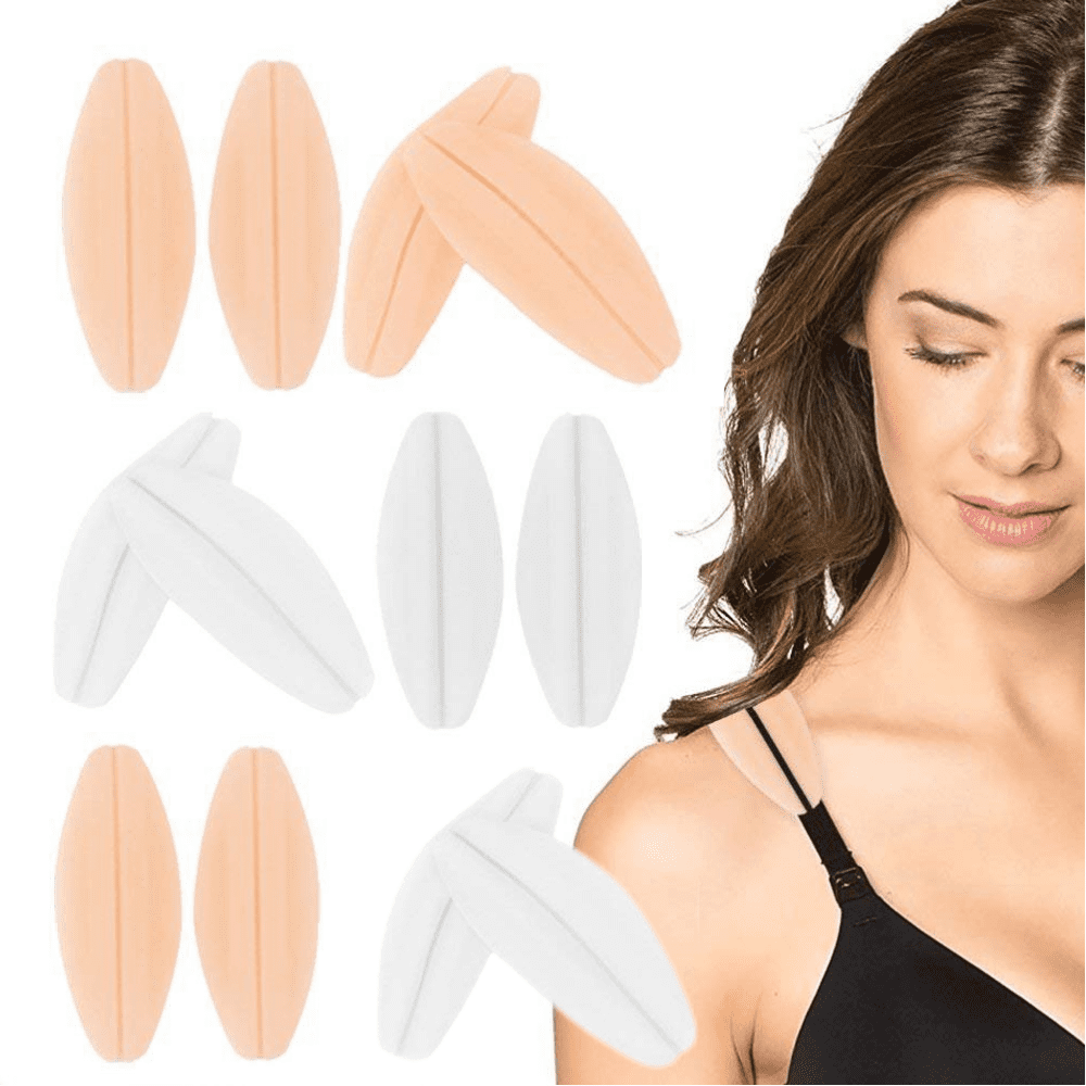 6 Pairs Women's Soft Silicone Bra Strap Cushions Holder Non-slip Shoulder Protectors Pads