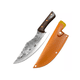 thumbnail image 1 of Cuchillo Chef De Cocina Profesional De Acero Forjado A Mano cafe naranja estuche, 1 of 4
