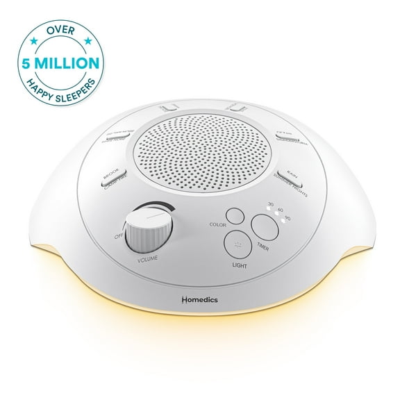 Homedics Sound Spa and White Noise Machine and Night Light, 12 Soothing Sounds for Home and Nursery