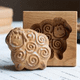 thumbnail image 5 of Molde de madera para galletas, molde en relieve, molde de madera para galletas con forma de animal tallado en 3D, oveja, 5 of 6
