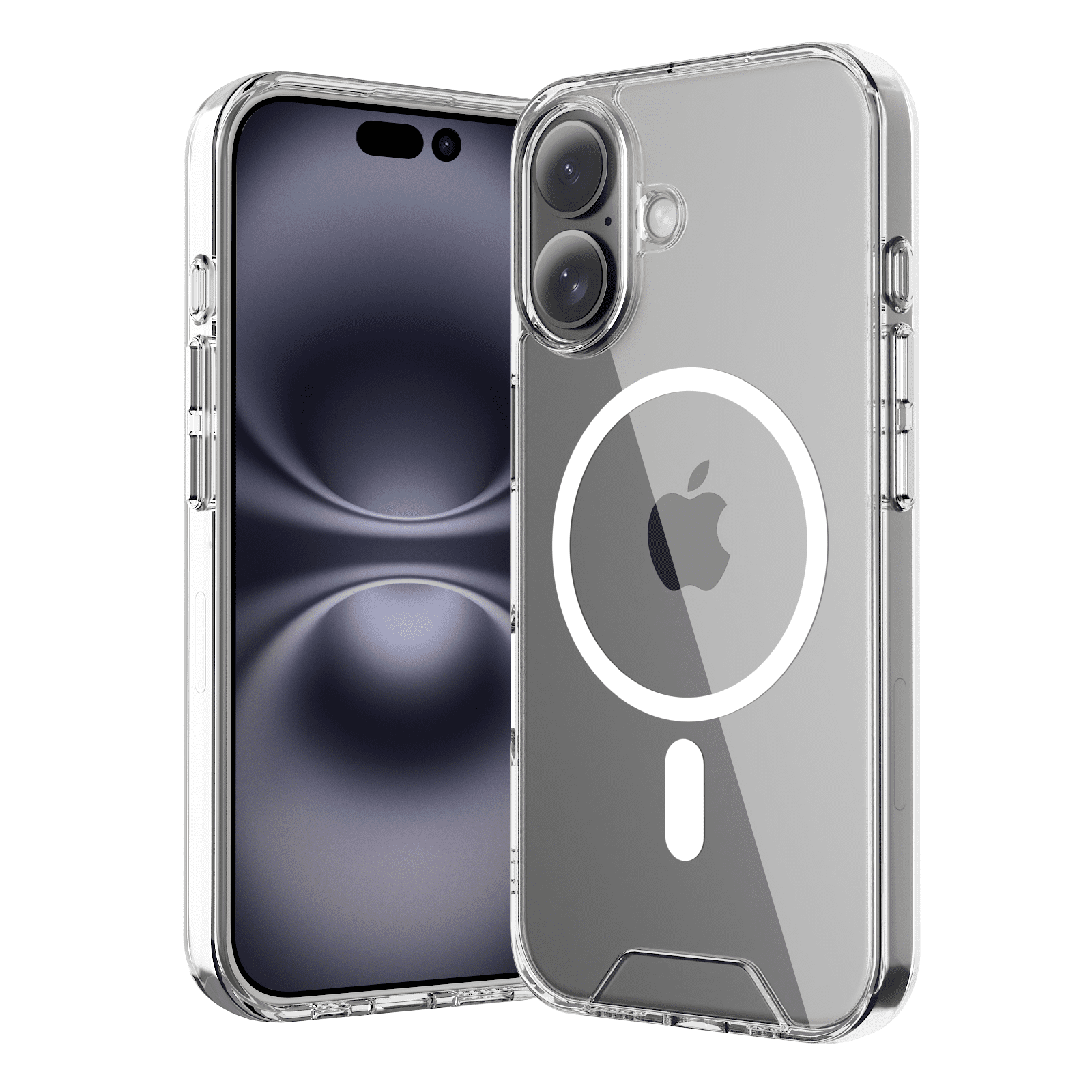 SZPSGC for iPhone 16 Case, Compatible with MagSafe, Anti-Fingerprint & Anti-Scratch, Slim Clear Shockproof Military-Grade Protective Case for iPhone 16, Clear