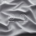 thumbnail image 4 of Sábanas de cama de tamaño completo, rayón, bambú, refrigeración, color gris plateado, 4 of 5