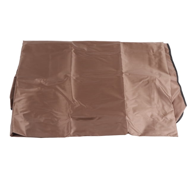 Toldo para columpio de exterior, tela Oxford plateada, impermeable, cubierta superior para silla de columpio, accesorio para sombrilla de jardín, color marrón