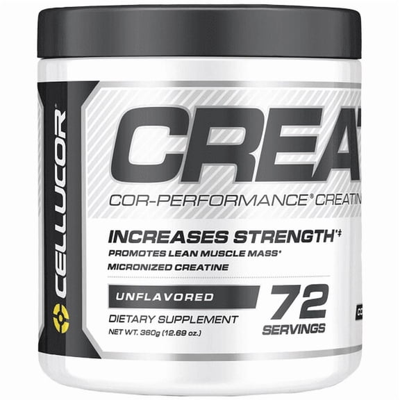 Cellucor Cor-Performance Creatine Powder, for Increasing Strength, Unflavored, 72 Servings