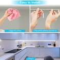thumbnail image 6 of 16.4ft Under Cabinet LED Lights Strip, 6000K Cold White Light Strip Kit with 10PCS Connector for Kitchen Cabinets, Cupboards, Closets, Stairs, Shelf, Desk, Bed, 6 of 8