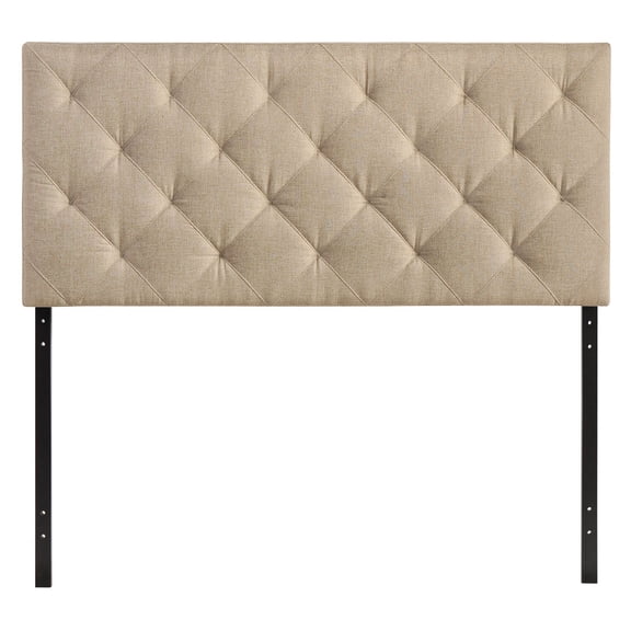 Modern Contemporary Bedroom Queen Headboard Beige