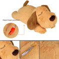 thumbnail image 3 of Juguete para cachorros, ayuda conductual, latido del corazón, mascota de peluche cálido, perro esquí esquí Gafas de esquí, 3 of 5
