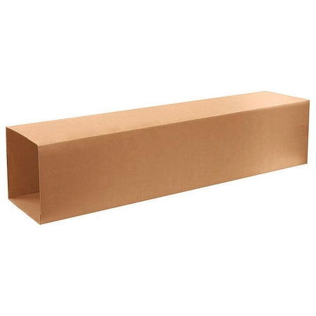ZoroSelect Telescoping Outer Boxes, 12 1/2" x 12 1/2 x 48", Kraft, 15/Bundle