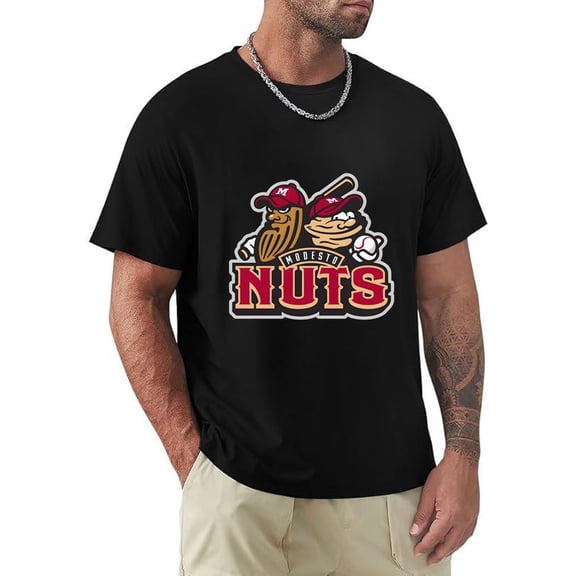 Modesto Nuts Baseball Minor League Team Fan Sports Game Top Unisex T-Shirt, for men & women, up to size 5XL.