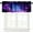 Universe-8, variant on Star Outer Space Valance Curtain Starry Galaxy Nebula Universe Planet Rod Pocket Valance Window Treatments 1 Panel Short Curtains for Kitchen Living Room Bedroom Decor 54 x 18 in