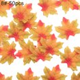 thumbnail image 2 of Cheers.US 50Pcs Artificial Maple Leaves Fall Leaves Silk Fake Leaves for Autumn Decoration Faux Autumn Leaves for Garland Wedding House Decorations, 2 of 7