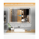 thumbnail image 4 of Espejo LED de baño Touch Tricolor de 50 x 70 cm, 4 of 4