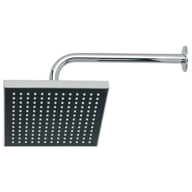 Regadera cuadrada 8" acabado satín con brazo