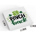 thumbnail image 4 of Zomyto 5"x5" Farm house Spring Lucky Wooden Box Sign Funny March Desk Decor Rustic Decorative Wood Block Plaque St Patrick's Day Decor, 4 of 6