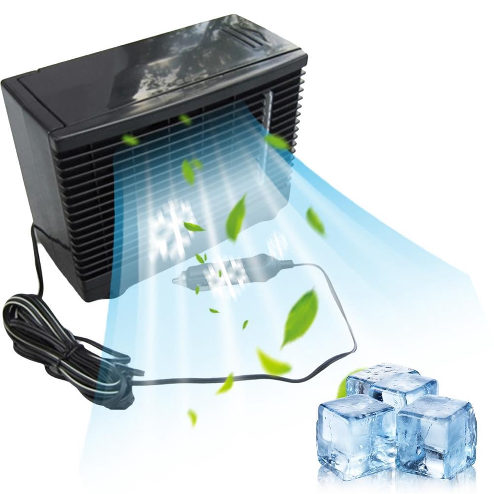 Portable Car Air Conditioner Fan, 12V Water Cooling Fan for Trucks, RVs, SUVs, Boats - Personal Evaporative Cooler for Summer Travel