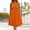 Orange, variant on Womens Plus Size Dresses Sleeveless Wrap V Neck Sundress Casual Summer Wedding Guest Cocktail Dress with Pockets Red