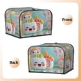 thumbnail image 3 of Honeii Kawaii Sushi Characters Delight Print 4 slice Toaster Cover, Two Slice Toaster Dust-proof Cover For Kitchen Small Appliance and Fingerprint Protection, 3 of 7