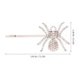 thumbnail image 2 of IDEANATEGRATE 2Pares Horquillas Plata Decoradas Con Rhinestones Y Para Disfraz Y Fiesta, 2 of 7