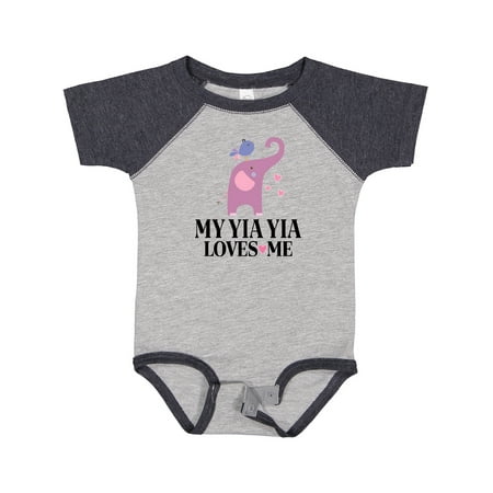 

Inktastic My Yia Yia Loves Me Grandchild Gift Baby Boy or Baby Girl Bodysuit