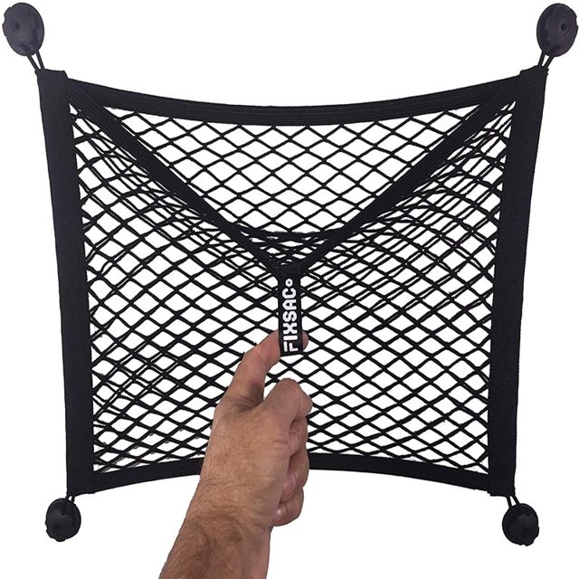 Bolsillo de malla lateral de fijación de tornillo de extintor de maletero de coche Tmvgtek Accesorios para autos y motos