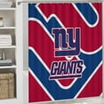 thumbnail image 5 of New York Bathroom 4 Pieces Set Shower Curtain, Toilet Lid Cover and Bath Mat, Non-Slip Rugs,Durable and Waterproof for Football Fans Bathroom Decor Set, 72" x 72", 5 of 6