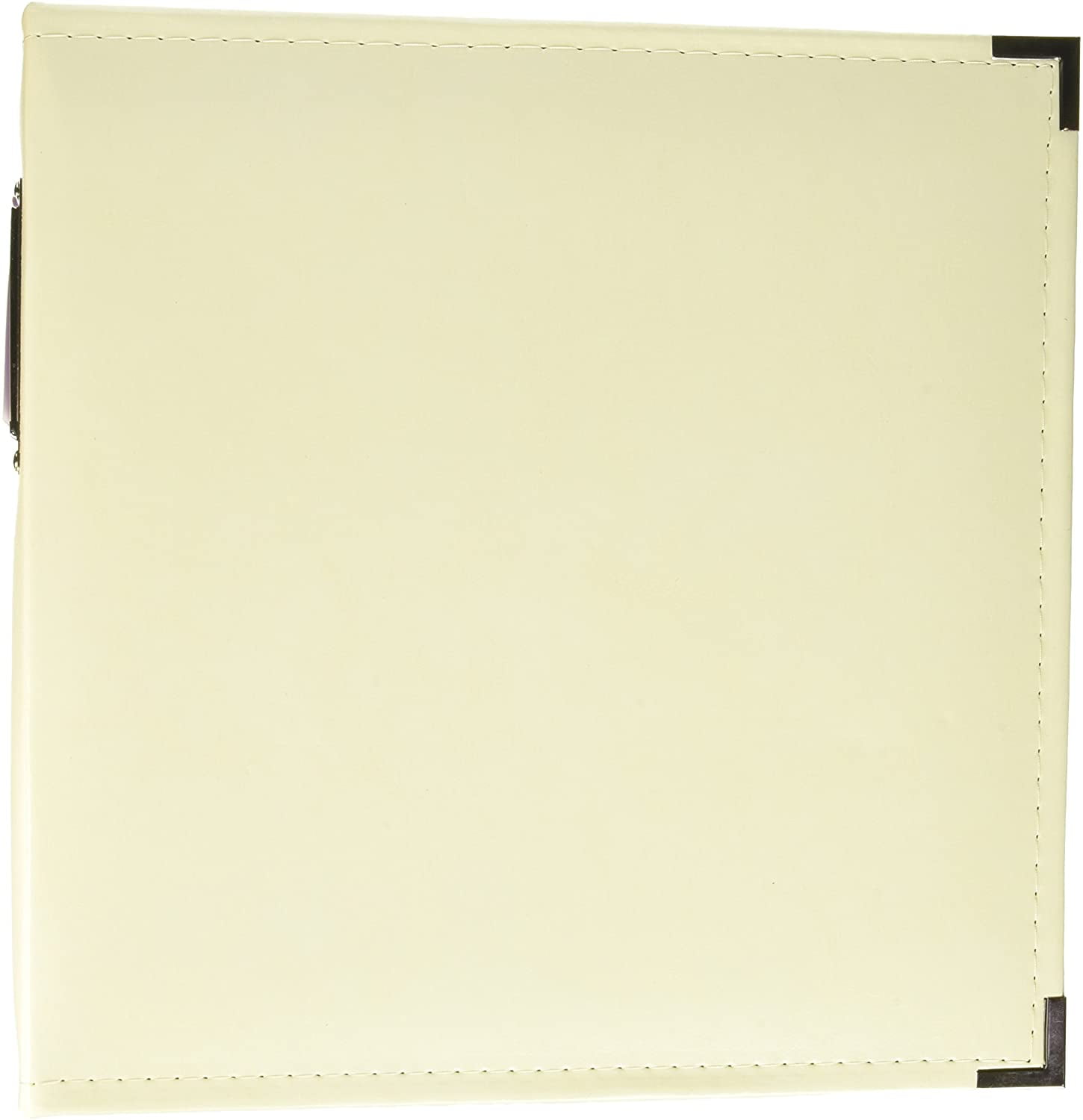 We R Memory Keepers 8-1/2-Inch by 11-Inch Faux Leather 3-Ring Binder Vanilla