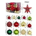thumbnail image 2 of Christmas Tree Decorations, 101Pcs Shatterproof Christmas Balls Set, Colorful Xmas Balls Ornaments For Holiday Wedding, 2 of 9