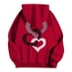 thumbnail image 4 of WILLBEST Sudadera Deportiva para Mujer, Estilo Casual, Ideal para El Día de San Valentín Sudadera con Capucha Estampada, Estilo Holgado XX-Grande, 4 of 4