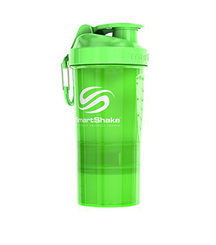 Smart Shake Protein Bottle Mixer Shaker Cup SmartShake Original Neon Blue 600ml