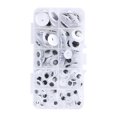thumbnail image 2 of Mgaxyff Doll Toy Eyes,100Pcs Sew On Plactic Eyes Movable Black And White Assorted Size Kids  Craft Making Material,Sew On Plactic Eyes, 2 of 8