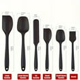 thumbnail image 5 of 1set Silicone Kitchen Spatula Set, Baking Tools For Baking, Cooking And Mixing, Dishwasher Safe, Easy To Clean, Kitchen Utensils, Kitchenware, 5 of 20