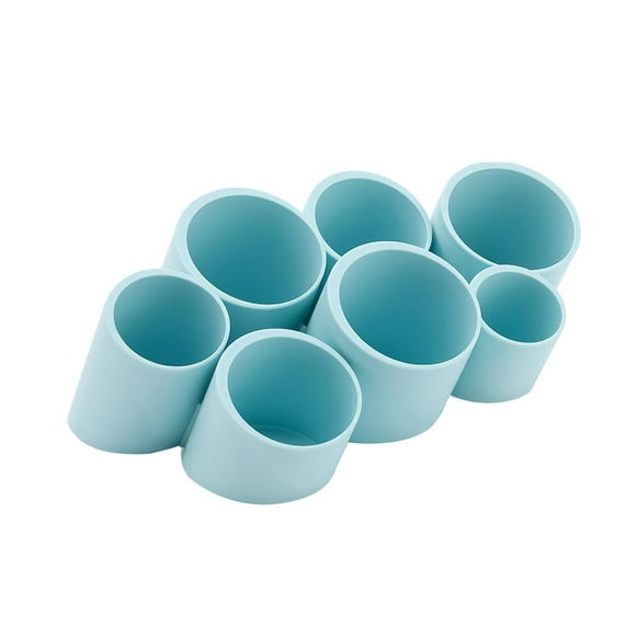 Portalápices De 7 Agujeros Para Ahorrar Espacio, Organizador De Escritorio De Almacenamiento Ordenado, Caja De Almacenamiento De Lápices Multiusos, Instalación Sin Perforaciones Advancent HA028085-01