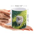 thumbnail image 2 of Adorable Pekingese Dog Illustration Mug - 11 oz White Ceramic Coffee Cup for Collectors, 2 of 8