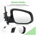 thumbnail image 2 of SCITOO Side View Mirror Passenger Side Mirror Fit Compatible with 2016 2017 2018 for Toyota Tacoma Power Adjustment Manual Folding Heating TO132035 TO1320356, 2 of 7