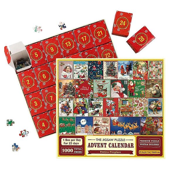 Christmas Advent Calendar 2023 - Christmas Advent Calendar Jigsaw Puzzle 1008Pcs,Jigsaw Advent Calendar,Christmas Gifts For Kids