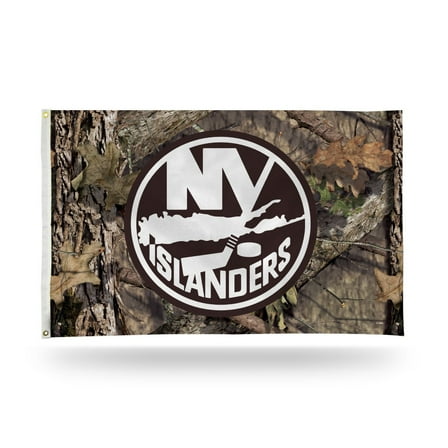 New York Hockey Islanders 3x5 Indoor Outdoor Camo Banner Flag with grommets for hanging