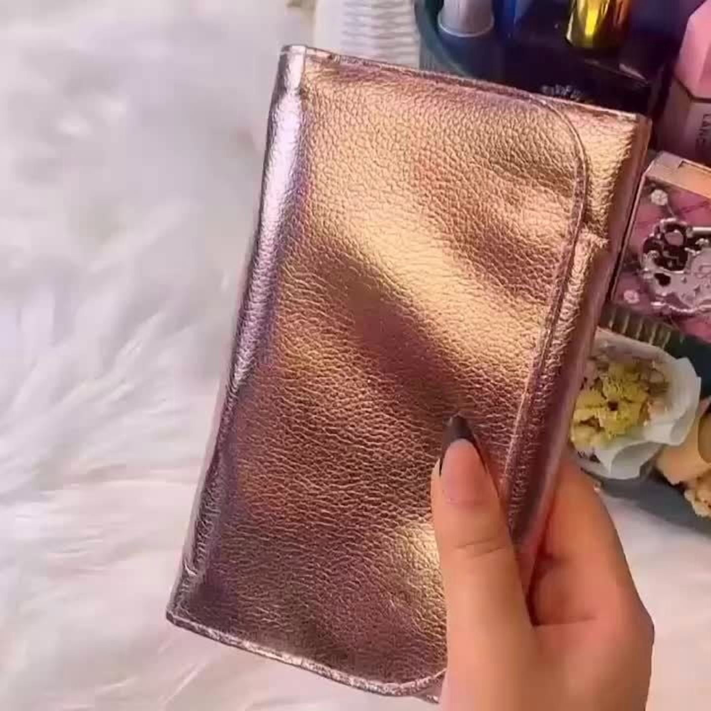 14-piece set (10 makeup brushes + 1 brush bag + 3 powder puffs) High-end gold-plated rhinestone-encrusted handmade makeup brushes / Suitable for beginners / Applicable to all makeup looks