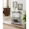 thumbnail image 2 of Pilaster Designs Beckett 15-bottle Metal Free Standing Wine Rack in Pewter, 2 of 6