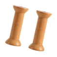 thumbnail image 3 of veasfak 2 Pieces Wooden Empty Spool Embroidery 3.1" Arts DIY Embroidery Thread Spool A, 3 of 9