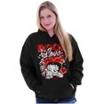 thumbnail image 3 of Cool Kanji Style Betty Boop Love Hoodie Sweatshirt Women Brisco Brands S, 3 of 4