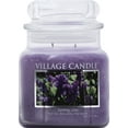 thumbnail image 2 of Village Candle Spring Lilac, Medium Glass Apothecary Jar Scented Candle, 13.75 Ounces, Purple, 2 of 2
